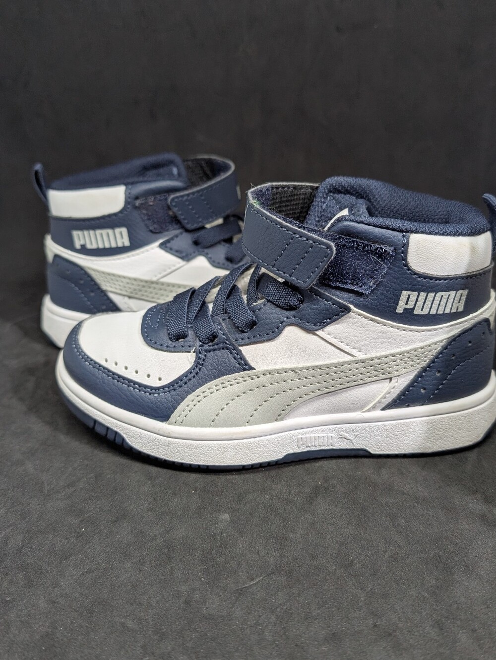 Kids Puma Rebound Mid Sneakers Soft Foam Size 11C